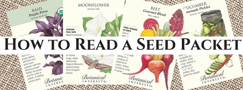 How to Read a Botanical Interests Seed Packet