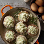 Bacon Wrapped and Stuffed Sweet Yellow Onions