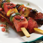 Watermelon and Pork Kebobs