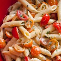 Pasta with No-Cook Tomato Sauce