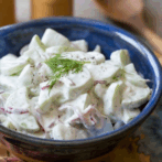 Creamy Cold Cucumber and Dill Salad